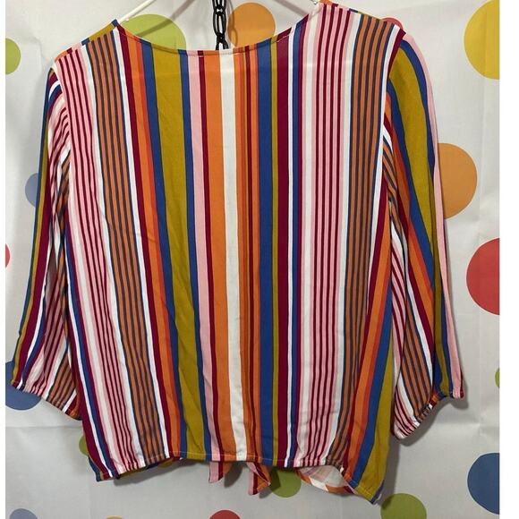 NEW Miami Striped Blouse Size Large - Picture 9 of 9